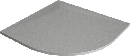 Mexen Bert félköríves SMC zuhanytálca 90 x 90 cm, szürke - 4KR619090