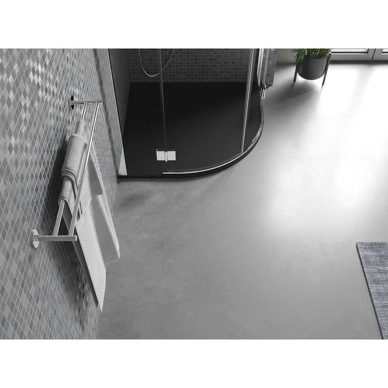 Mexen Bert cadă de duș semirotundă SMC 80 x 80 cm, negru - 4KR708080