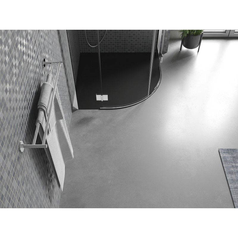 Mexen Bert cadă de duș semirotundă SMC 80 x 80 cm, negru - 4KR708080