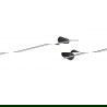 Mexen Aron suport prosop, negru/crom - 7088124-07
