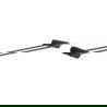 Mexen Aron cuier dublu pentru prosoape, negru - 7088125-70