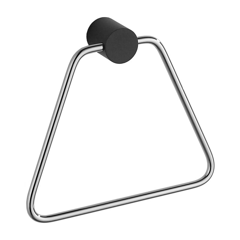Mexen Aron cuier pentru prosop, negru/crom - 7088132-07