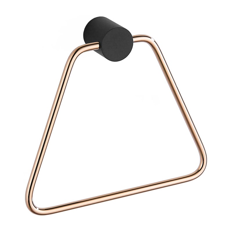 Mexen Aron cuier pentru prosop, negru/oro roz - 7088132-67