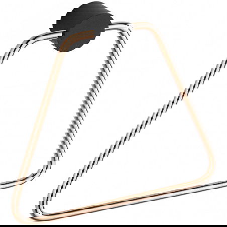 Mexen Aron törölközőtartó, fekete/rózsaarany - 7088132-67