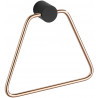 Mexen Aron suport pentru prosop, negru/aur roz - 7088132-67