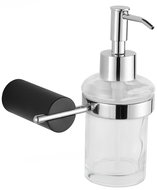 Mexen Aron dozator de săpun, Neagră/Crom - 70881388-07