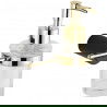 Dispenser de săpun Mexen Aron, negru/auriu - 70881388-57