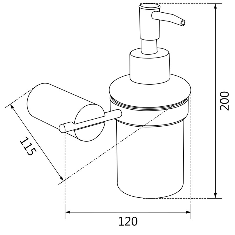 Mexen Aron distribuitor de săpun, negru/aur roz - 70881388-67