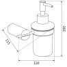 Mexen Aron dozator de săpun, Neagră/Roz-auriu - 70881388-67