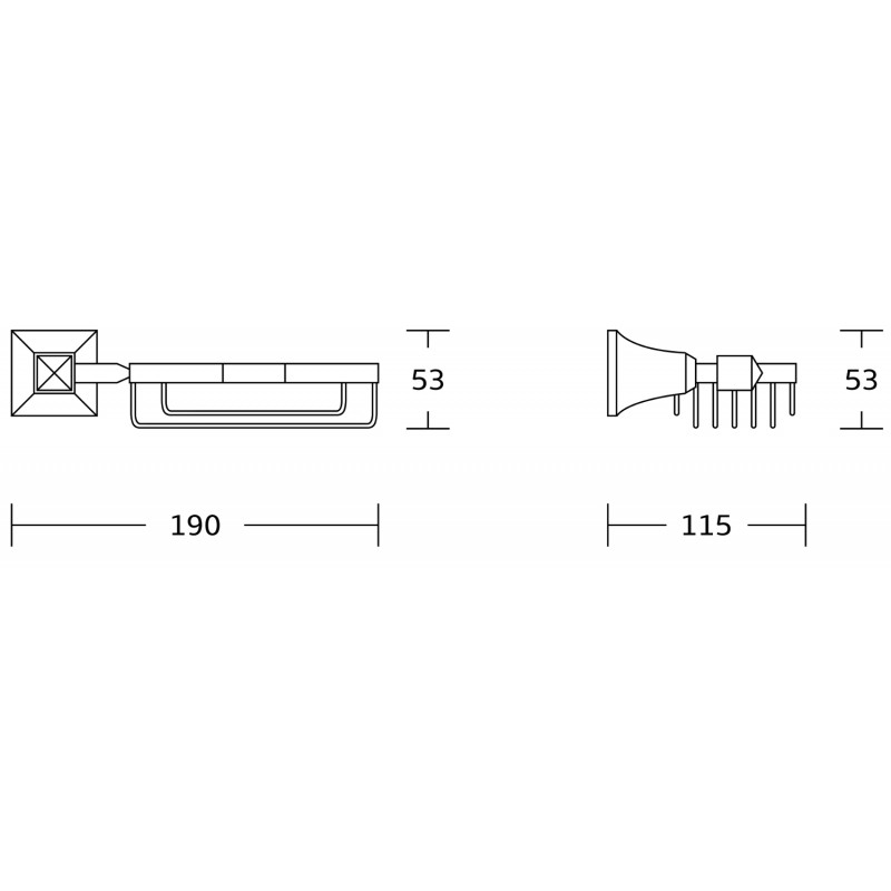 Mexen Dalia szappantartó, króm - 7017351-00