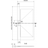 Mexen Egon bazin rectangular SMC 200 x 80 cm, negru - 4R708020