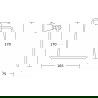 Mexen Dalia cuier pentru prosop, Crom - 7017332-00