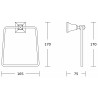 Mexen Dalia suport pentru prosop, crom - 7017332-00