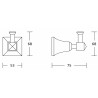 Mexen Dalia törülközőhorog, króm - 7017335-00
