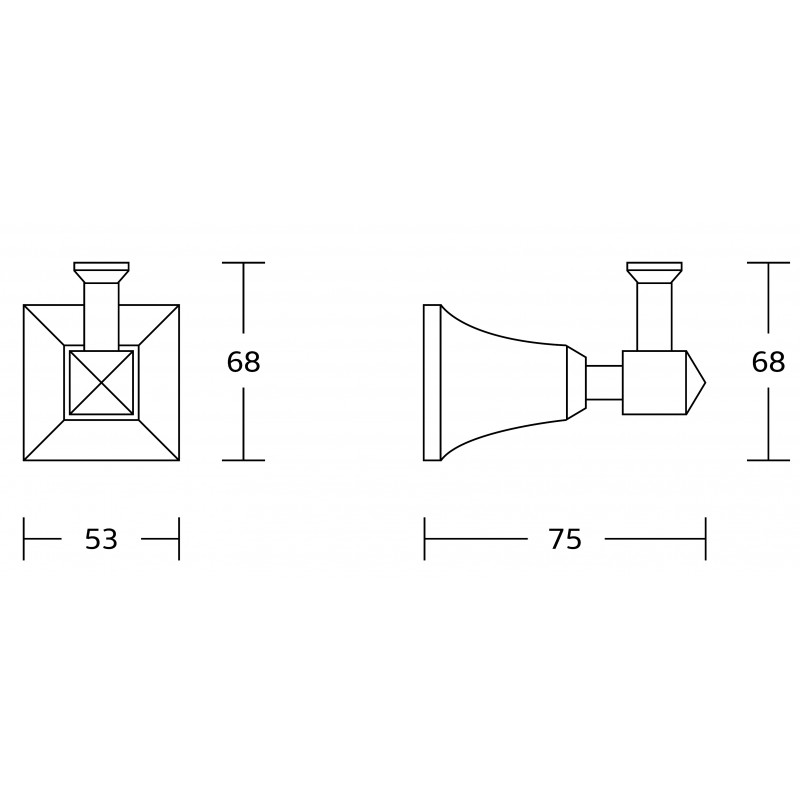 Mexen Dalia cârlig pentru prosop, auriu - 7017335-50
