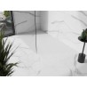 Mexen Stone+ téglalap alakú kompozit zuhanytálca 180 x 80 cm, fehér, fehér burkolat - 44108018-W