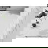 Mexen Stone+ kompozit falusi 160 x 80 cm, fehér, fehér takaró - 44108016-W