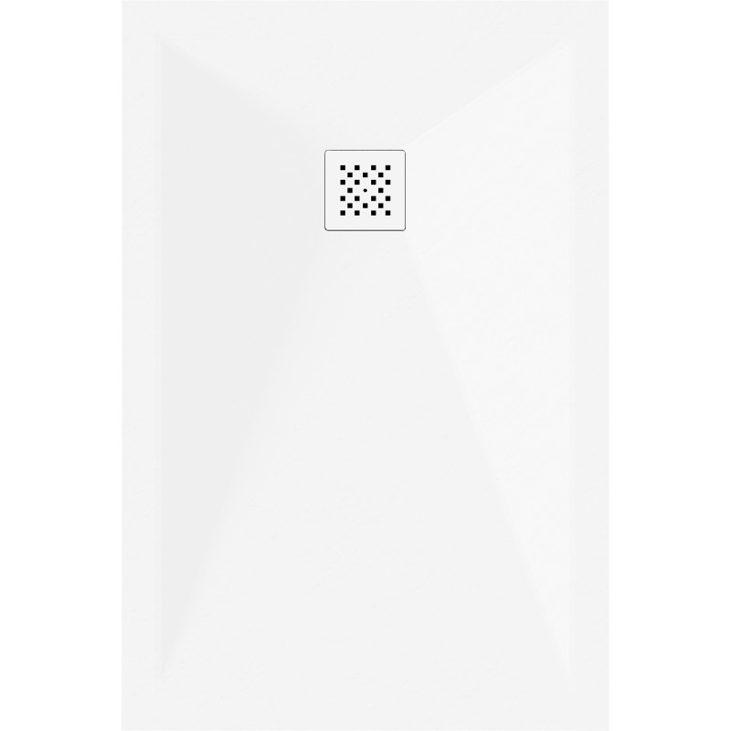 Mexen Stone+ tăviță de duș compozit dreptunghiulară 100 x 90 cm, albă, mascare albă - 44109010-W