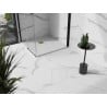 Brod băi cuartet de compozit Mexen Stone+ 100 x 100 cm, alb, acoperire aurie - 44101010-G