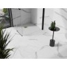 Mexen Stone+ kompozit négyzet alakú zuhanytálca, 90 x 90 cm, fehér, arany takaróelem - 44109090-G
