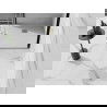 Mexen Stone+ plăcișor compozit pătrat 70 x 70 cm, alb, capac de aur - 44107070-G