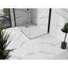 Mexen Stone+ téglalap alakú kompozit zuhanytálca 130 x 90 cm, fehér, arany szifonfedél - 44109013-G