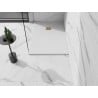 Mexen Stone+ bazin compozit dreptunghiular 110 x 90 cm, alb, capac auriu - 44109011-G