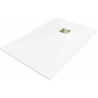 Mexen Stone+ kompozit téglalap alakú zuhanytálca 110 x 90 cm, fehér, arany fedél - 44109011-G
