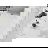 Mexen Stone+ cădiță din compozit dreptunghiular 110 x 80 cm, alb, capac auriu - 44108011-G