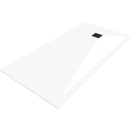 Mexen Stone+ cădiță de duș compozit rectangulară 160 x 90 cm, albă, mască neagră - 44109016-B