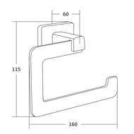 Mexen Asis suport pentru hârtie igienică, crom - 7017633-00