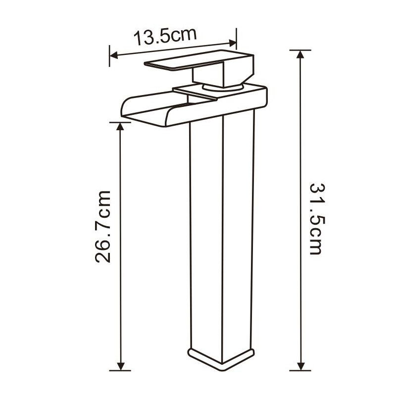 Mexen Hydra magas mosdó-csaptelep, arany - 744910-50
