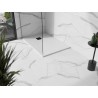 Mexen Stone+ téglalap alakú kompozit zuhanytálca 100 x 90 cm, fehér, fekete fedéllel - 44109010-B