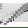 Mexen Stone+ chiuveta compozit rectangular 140 x 70 cm, alb, masca neagra - 44107014-B