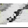 Mexen Stone+ kompozit zuhanytál, téglalap alakú 140 x 70 cm, fehér, fekete takaró - 44107014-B