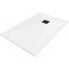 Mexen Stone+ kompozit téglalap alakú zuhanytálca 110 x 80 cm, fehér, fekete fedőlappal - 44108011-B