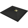Mexen Stone+ cadă de duș pătrată din compozit 70 x 70 cm, negru, masca aurie - 44707070-G