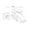 Mexen Libra baterie cadă, Crom - 745130-00