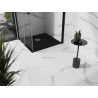 Mexen Stone+ 70 x 70 cm-es négyzet alakú kompozit zuhanytálca, fekete, arany takarólemez - 44707070-G