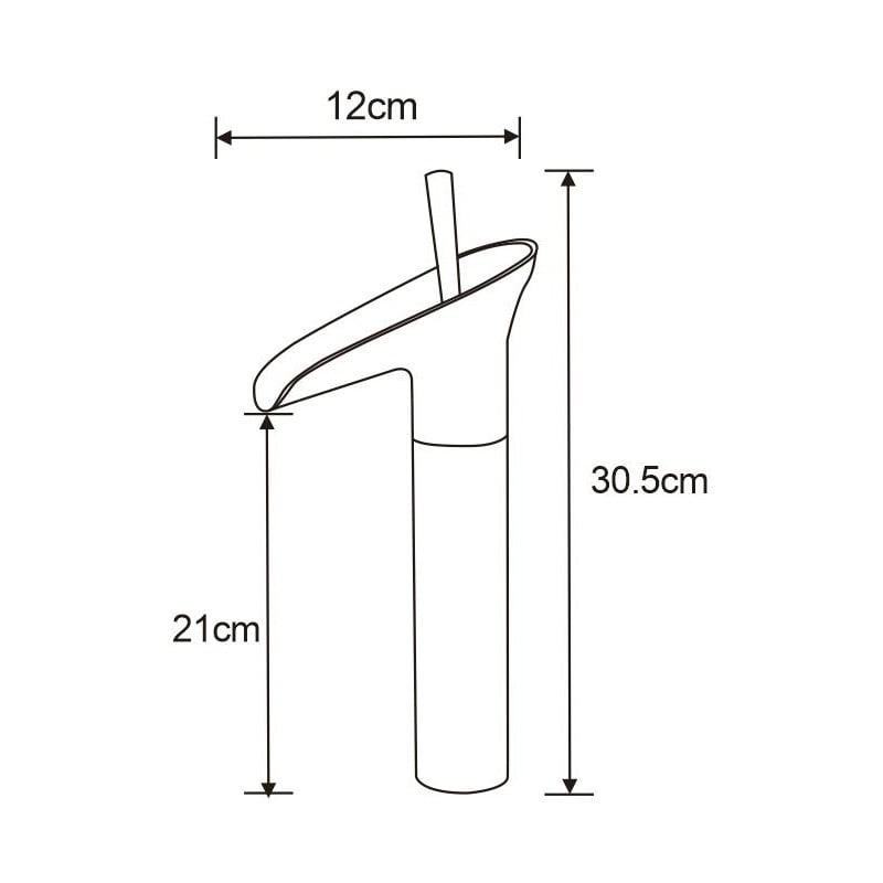 Mexen Orion baterie lavoar înaltă, aurie - 745510-50