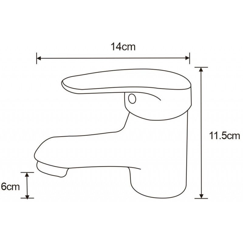Mexen Erica mosdócsaptelep, fekete - 746400-70