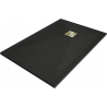 Mexen Stone+ kompozit zuhanytálca négyszögletes 140 x 70 cm, fekete, arany takaróelem - 44707014-G