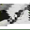Mexen Stone+ kompozit zuhanytál téglalap 180 x 80 cm, fekete, arany takaróval - 44708018-G