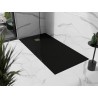 Mexen Stone+ kompozit téglalap alakú zuhanytálca 180 x 100 cm, fekete, arany fedéllel - 44701018-G