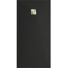 Mexen Stone+ duș compozit dreptunghiular 180 x 100 cm, negru, capac auriu - 44701018-G
