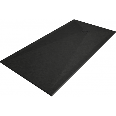 Mexen Stone+ tavă de duș compozit rectangulară 180 x 100 cm, negru, capac negru - 44701018-B