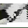 Mexen Stone+ kompozit zuhanyzó 160 x 80 cm, fekete, fekete burkolat - 44708016-B