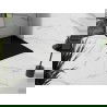 Mexen Stone+ kompozit zuhanytál téglalap 130 x 80 cm, fekete, fekete takaró - 44708013-B