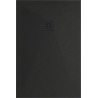 Mexen Stone+ kompozit téglalap alakú zuhanytálca 110 x 70 cm, fekete, fekete burkolat - 44707011-B
