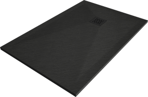 Mexen Stone+ cadaț compozit dreptunghiular 110 x 90 cm, negru, capac negru - 44709011-B